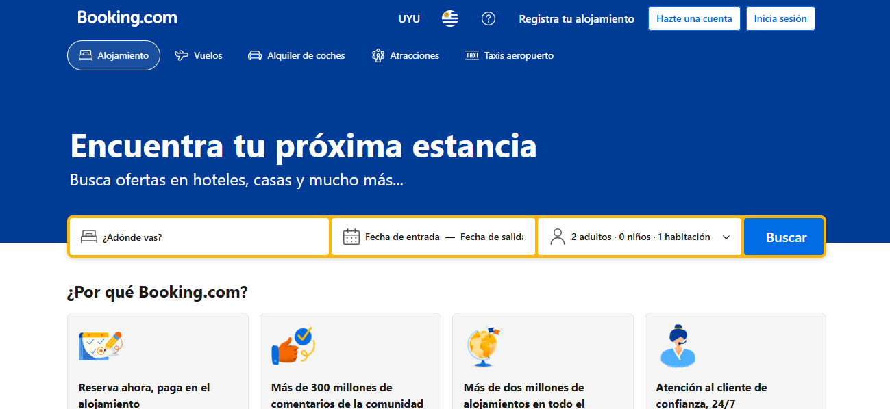 Booking - 7 Mejores Apps de Viajes para Descargar en Uruguay