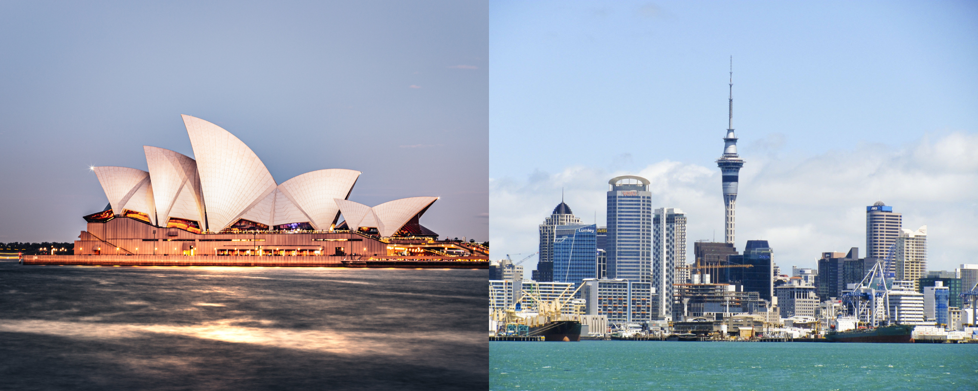 qué países suelen pedir visa para ingresar, Australia y Nueva Zelanda