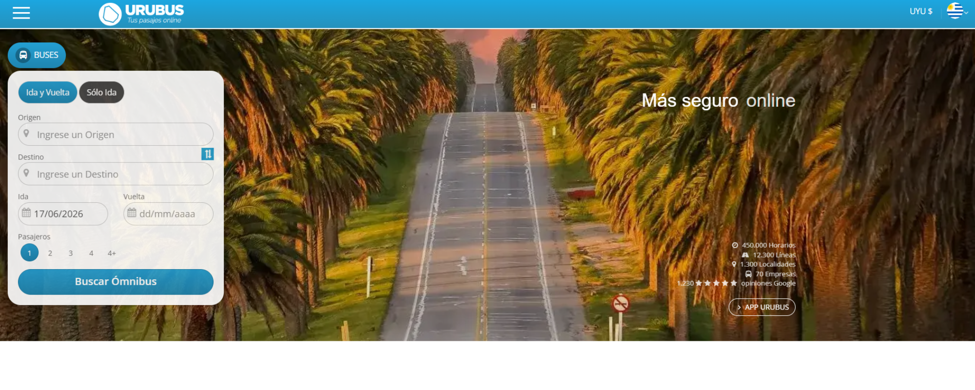 Cómo moverse en Buenos Aires en transporte público siendo turista, sitio web de URUBUS